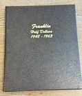Franklin Silver Half Dollar Set 1948-1963 In Dansco Album 35 Coins