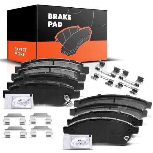 AutoShack Front & Rear Brake Rotors Ceramic Brake Pads Replacement For 2010-2016 Cadillac SRX 2011 Saab 9-4X 2.8L 3.0L 3.6L V6 AWD FWD 12-PC Brake Kit, Brake Pads - Canada