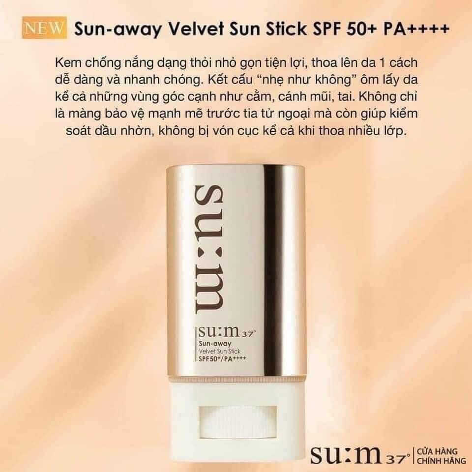SUM37 Sun-away Velvet Sun Stick SPF 50+ PA++++ Special Set SU:M37
