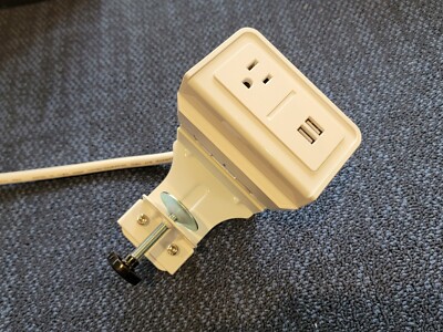 Desk Charging Station ESI Ergo FLEXCHARGE 3 FCH3-DSK-WHT AC+USB 8' Cord