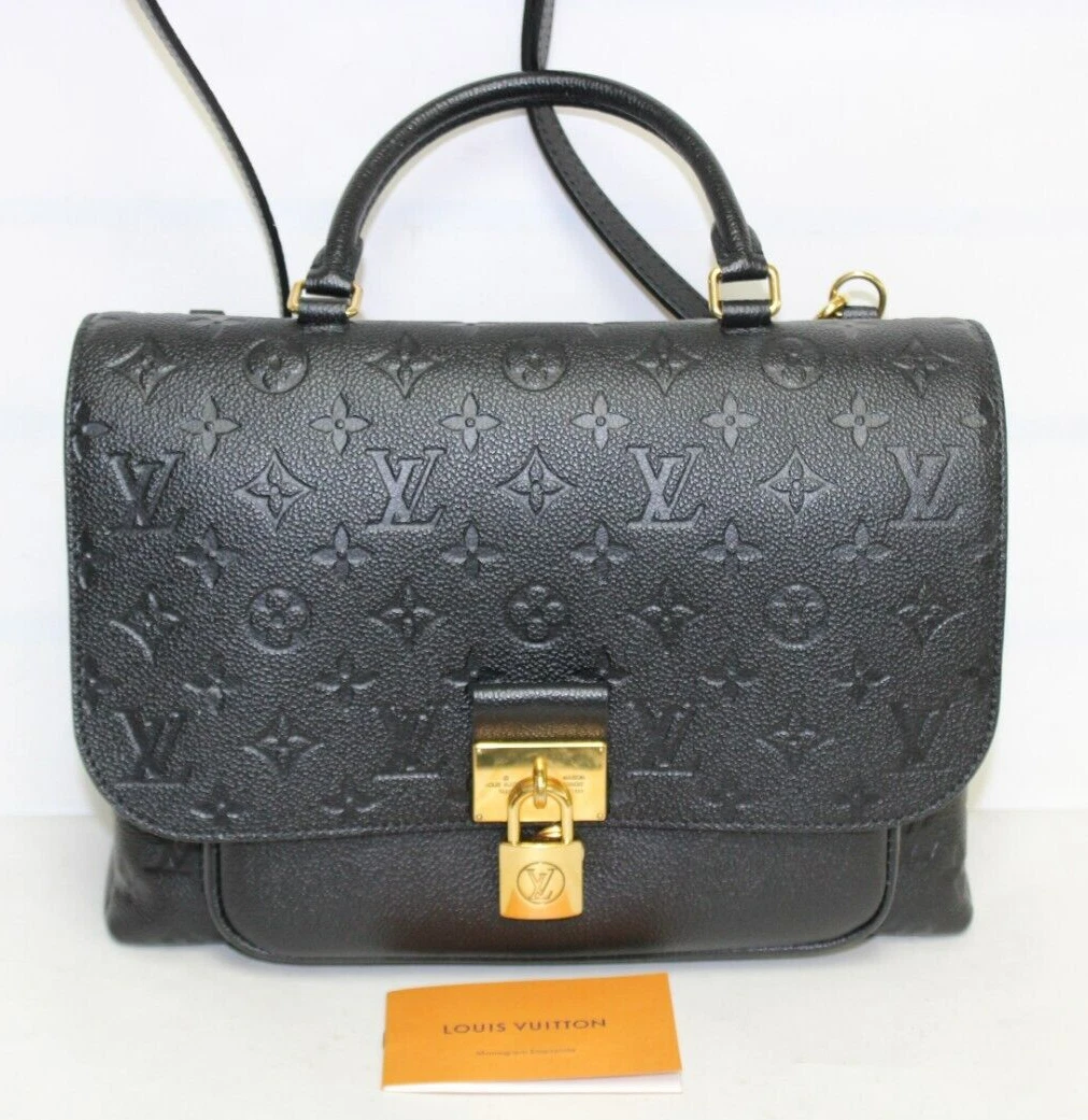 Louis Vuitton Marignan Black Monogram Empreinte in 2023