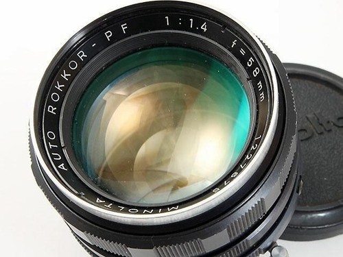 Minolta Auto Rokkor-PF 58mm F1.4 MF Standard Prime Lens Minolta SR from Japan - Picture 2 of 3