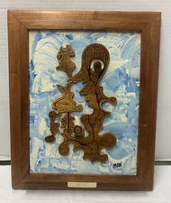 LOOK! RARE GORGEOUS Abstract Deco Contemporary  ONE-of-ONE SIGNED!!