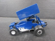 Royal Blue Blank Pull Back Sprint Car -- 1/32nd scale