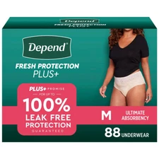 Depend Fresh Protection Plus Incontinence Underwear for Women Ultimate Absorbent