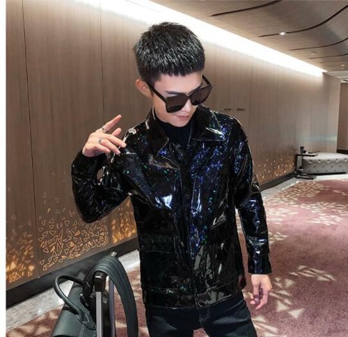 sparkly leather jacket
