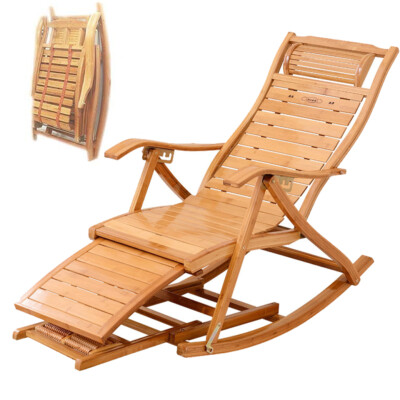 Portable Folding Rocking Chair Relax Sun Lounger Chair Seat w