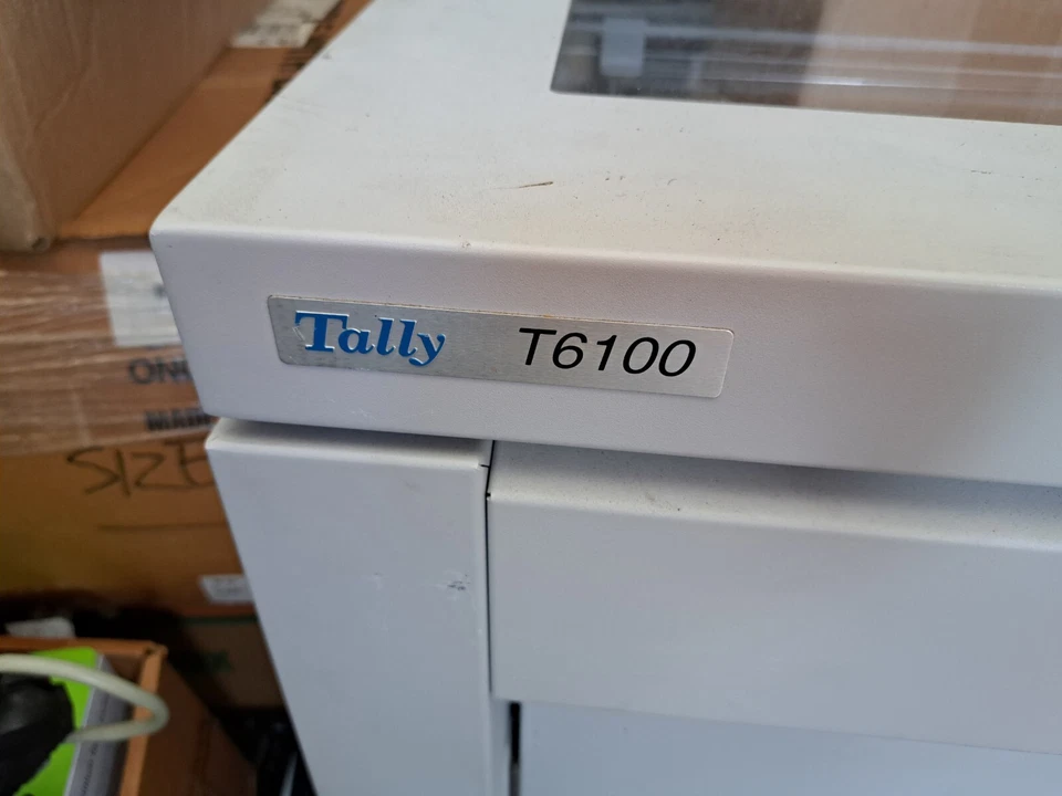 TallyGenicom T6100 LineMatrix Workgroup Printer Ethernet Parallel Serial +Paper - Image 2 of 4