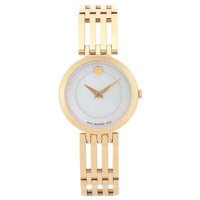 Movado Esperanza 28mm Gold-Tone Steel White MOP Dial Ladies  display picture 2