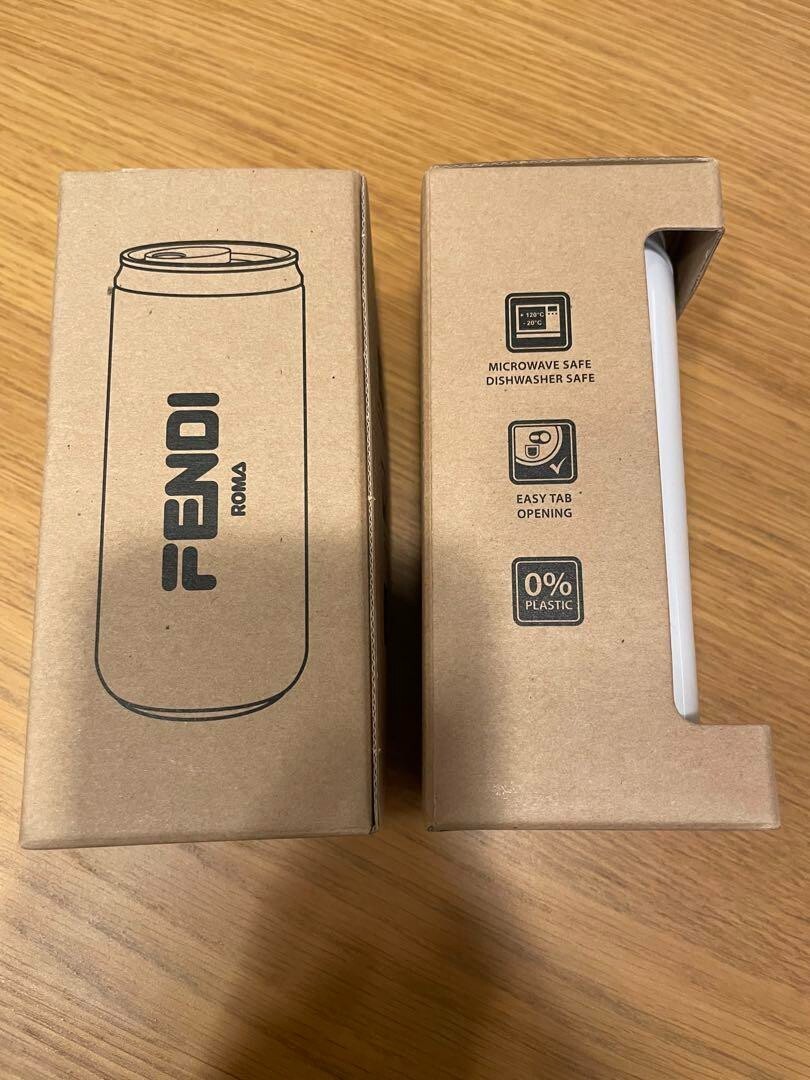 FENDI Pull Tab Can DesignWater Tumbler 2 Color Set | eBay