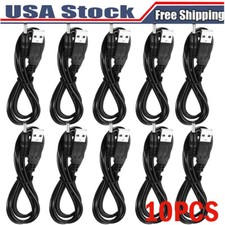 10PCS USB to 3.5x1.35mm Barrel Connector 5V DC Power Cable Male,1.6ft