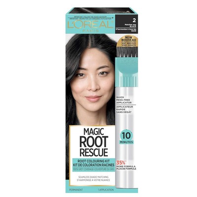 L'Oreal Paris Magic Root Rescue 10 Minute Root Hair Coloring, Color Black.