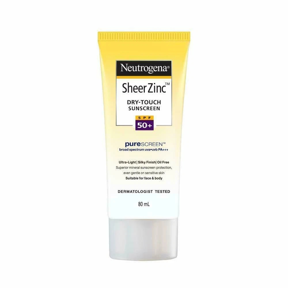 Neutrogena Sheer Zinc Dry Touch Sunscreen SPF50 For Sensitive
