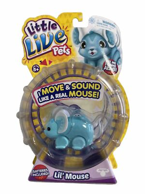 #ad LITTLE Lil#x27; Mouse Blue CHATTER Sound Motion NEW Series 1 LIVE PETS $38.25