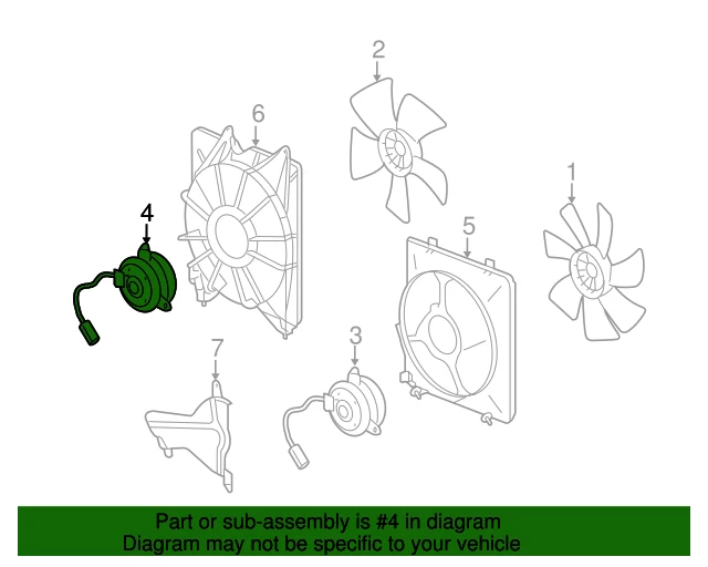 Motor de ventilador de radiador de motor OEM para Acura TL RDX 2009-2014 3,5 L 3,7 L 19030-R70-A01 Foto 2 de 2