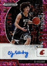 2020-21 Prizm Draft Picks Prospect Autograph Fast Break Pink CJ Elleby RC /25