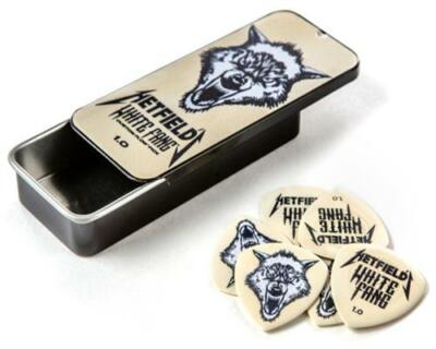 Dunlop Hetfield White Fang - Sammlerbox mit 6x 1,0 mm, Ultex, weiß