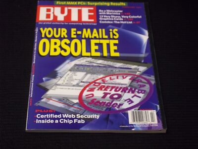 1997 FEBRUARY BYTE MAGAZINE - YOUR E-MAIL IS OBSOLETE FRONT COVER - H 8972