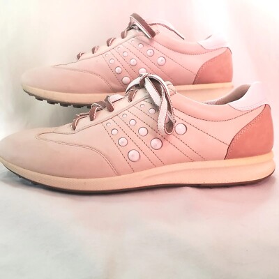 Women's Ecco Golf Shoes Hydromax Tan Leather Soft Spike Size 39 or 8.5