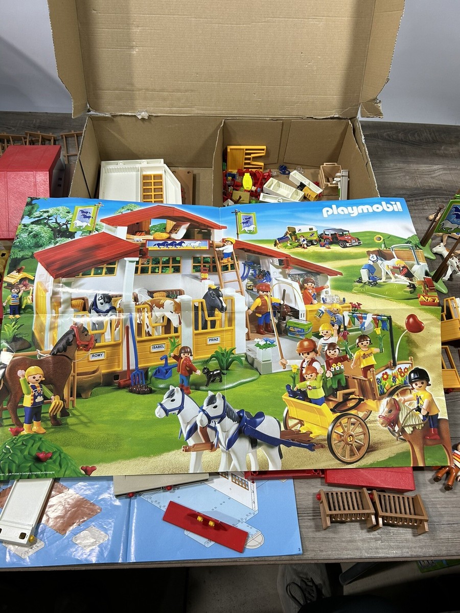 Vintage Playmobil #4190 Pony Ranch Horse Farm Equestrian & Box