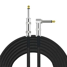 Hakka Noiseless Guitar Bass Cable 20ft Electric Guitar Cord 1/4" AMP Patch Pedal