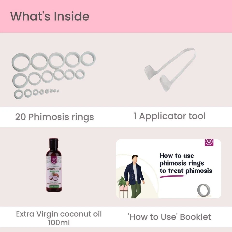 Vajraang Phimosis Stretching Rings (20 Rings Set) With Applicator Tool - image 3 of 4