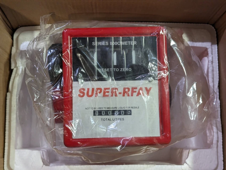 Fuel Flow Meter 1 Inch 1" Outlet Liter Litre Unit Fuel Transfer Pump Measure NEW - Image 4 of 4