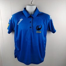 Western Force Super Rugby Union Blue Polyester Polo Shirt O’Neil Size 16