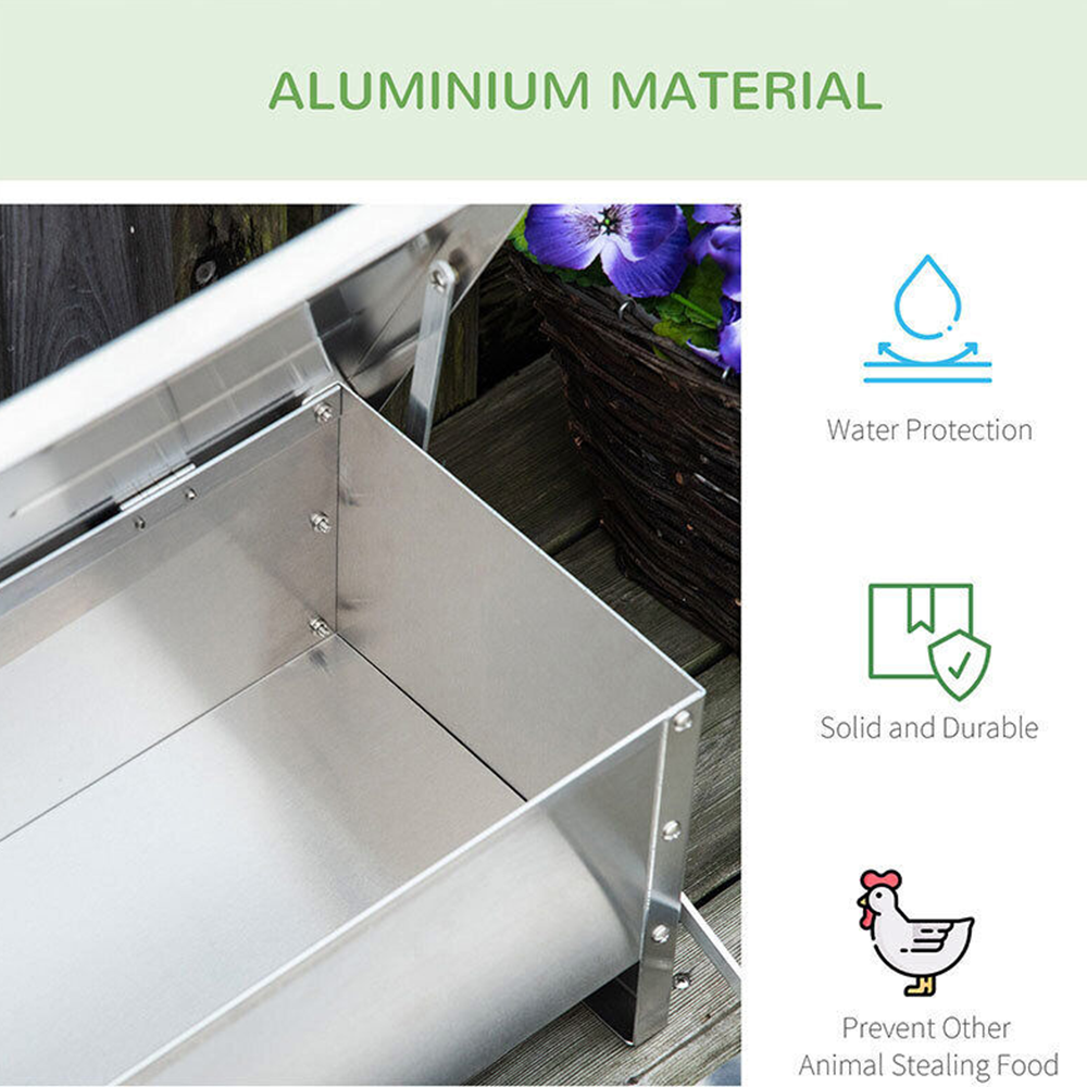 5KG Automatic Treadle Chicken Feeder Poultry Self Opening Ratproof