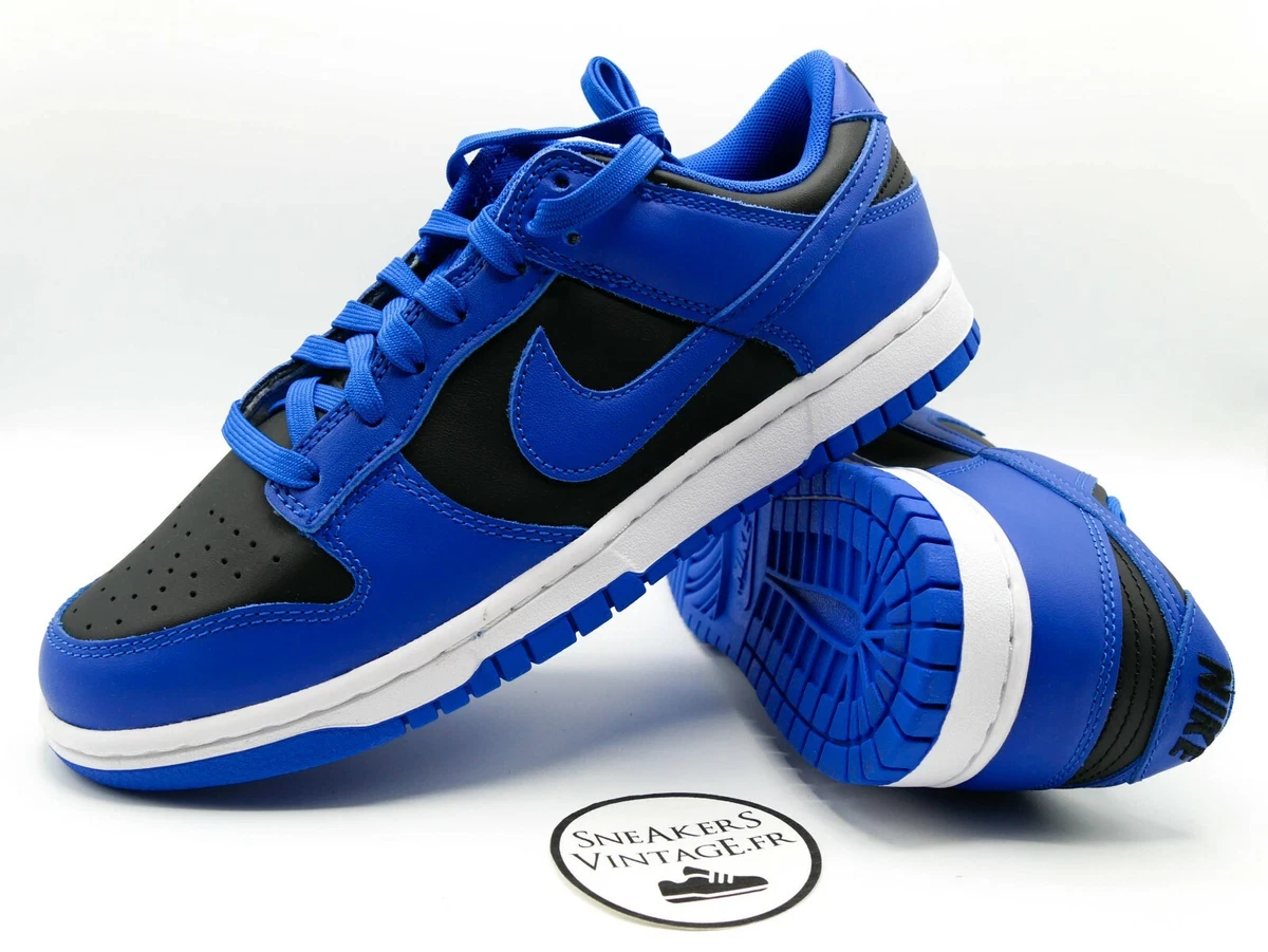 New Nike Dunk Low Retro Black Hyper Cobalt GS 2021 36 36.5 37.5 40 RARE |  eBay