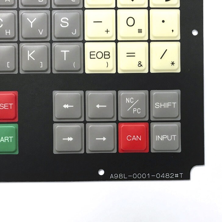 FANUC membrane keysheet keypad for 10T control P/N: A98L-0001-0482