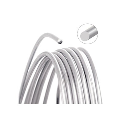Round 14 Gauge Silver Plate Wire Beadsmith 10ft 41778 Tarnish Resistant