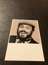 NEW 6 X 4 MUSIC UNPOSTED POSTCARD - LUCIANO PAVAROTTI.....SLOT 143