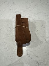 Planet Waves Vented Leather Guitar Strap, Camel Suede Rosette new