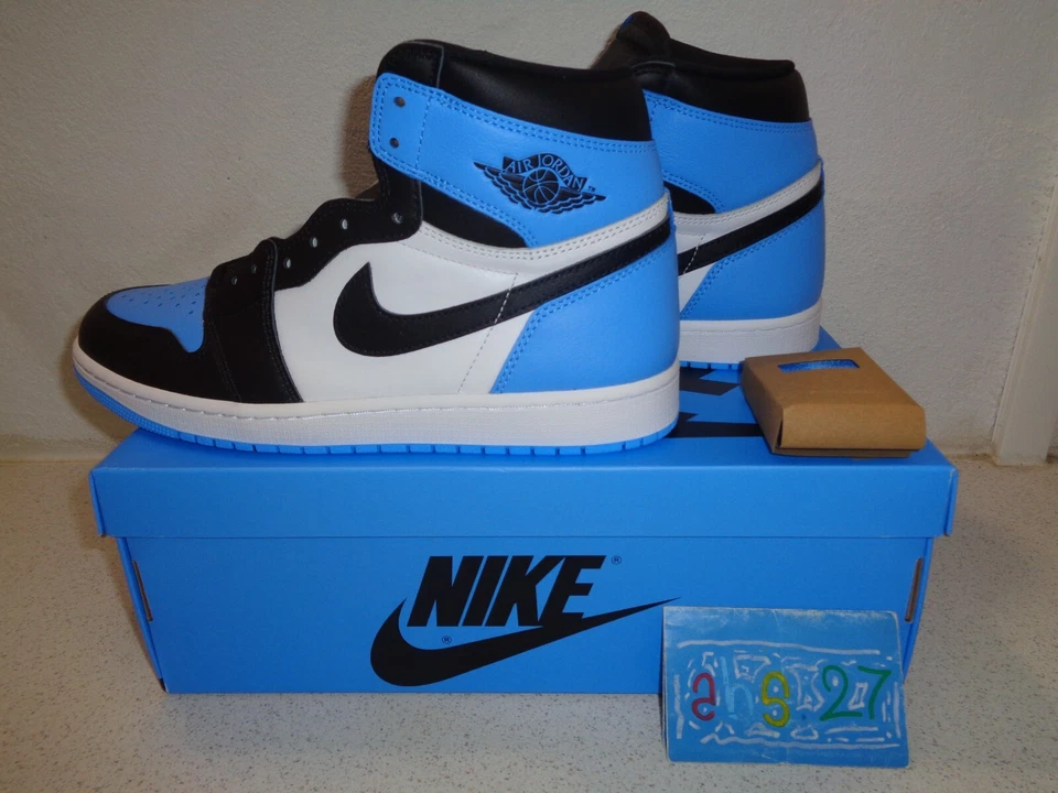 NIKE air Jordan 1 Retro High OG I UNC Toe University blue 44eur 10us 9uk 2023 - Bild 3 von 4