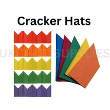 Christmas Cracker Hats - Tissue paper crown hat - Kids Christmas activity UK