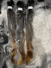 Braiding Hair 1B/27, 26in  : Two Different Colors, Easy Braid Yaki, Soft