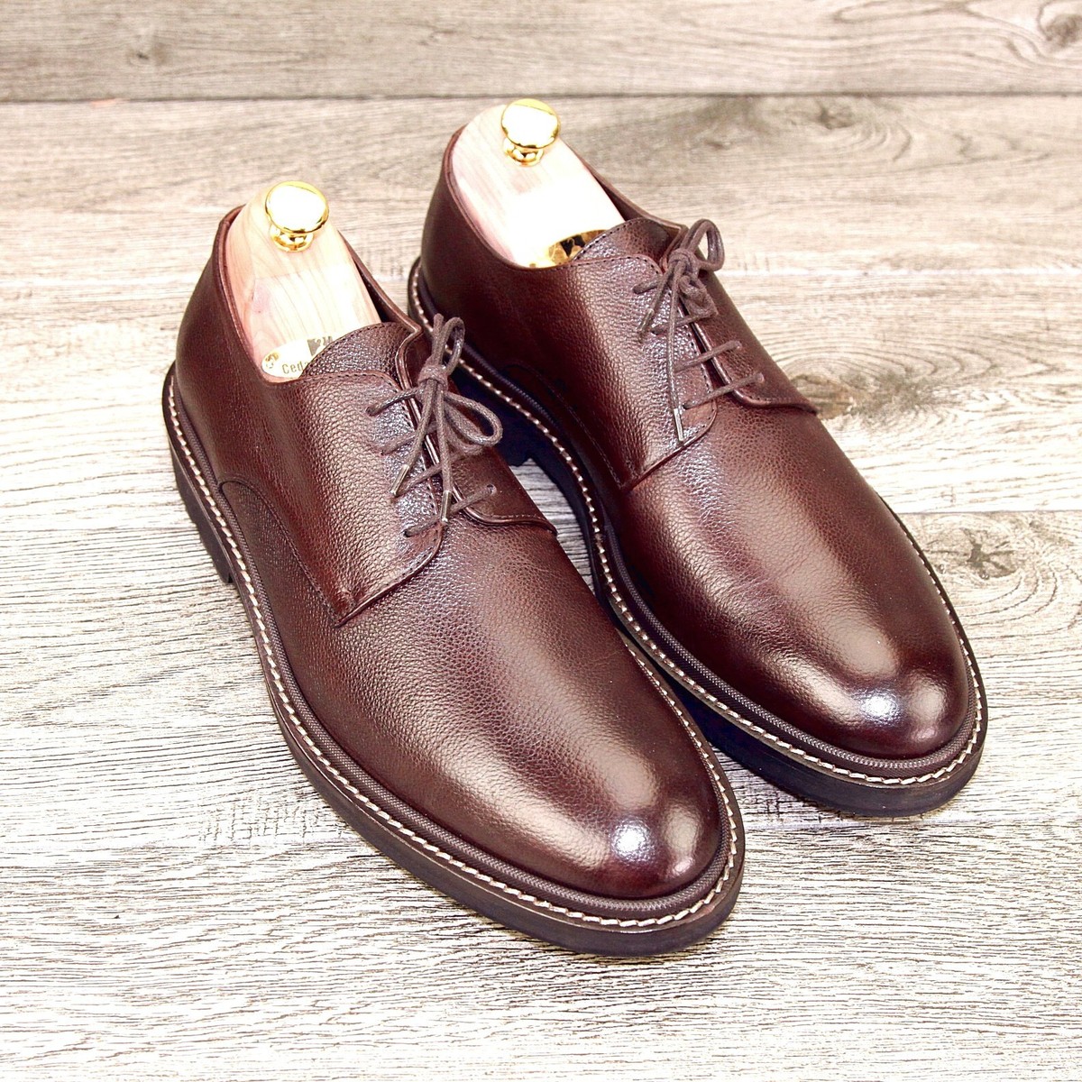 $450 Neiman Marcus TO BOOT NEW YORK 11 M Italian Derby * new  display picture 1