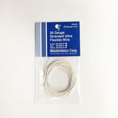 Miniatronics 30 Gauge Ultra Flexible Stranded Single Conductor Wire 10' 48W3001