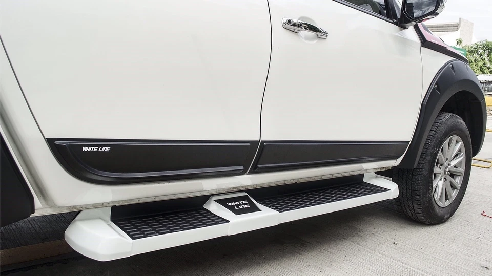 15 2016 2017 Side Molding Guard Matte Black 4 Pc Trim On Mitsubishi L200 Triton - Image 3 of 4