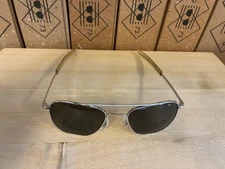 American Optical Bright Chrome 52[]20 Bayonet AO Glass Lenses New Nose Pads