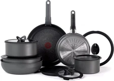 Ingenio Expertise Non Stick Cookware Set 14 Piece, Induction, Oven Broiler Safe 