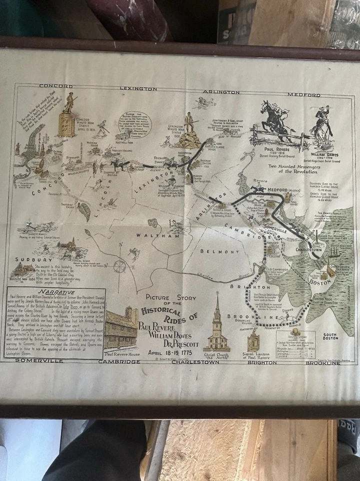 Historical Rides Of Paul Revere, William Dawes, And Dr. Prescott ￼ - Image 2 of 4