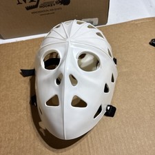 Mylec Adult Street Hockey Goalie Mask - High-Impact - Ventilation Holes + Adj...