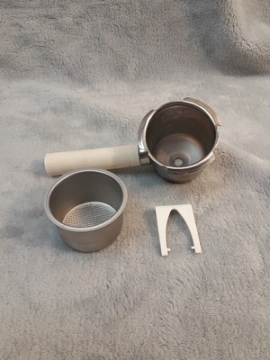 Salton Cappuccino Espresso Ex-19 Portafilter/Handle W/Clip OEM Part-Missing Tip