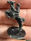Cracker Jack Prize Metal Stand Up Black Cavalry Horse Soldier Figure Old Vintage — photo 9