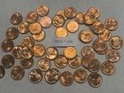 1958 P  1C RD Lincoln Cent Roll UNC