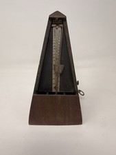 Vintage Wittner Wooden Pyramid Metronome Wind Up Mechanical Germany No Cover