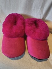 Alpaca Connection Alpaca Fur Lined Slippers Women's Size 7 Pink