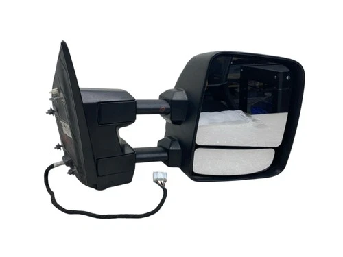 2016-2018 TITAN XD PRO-4X RIGHT DOOR TOW MIRROR W/ BLIND SPOT *CRACKED SIGNAL*